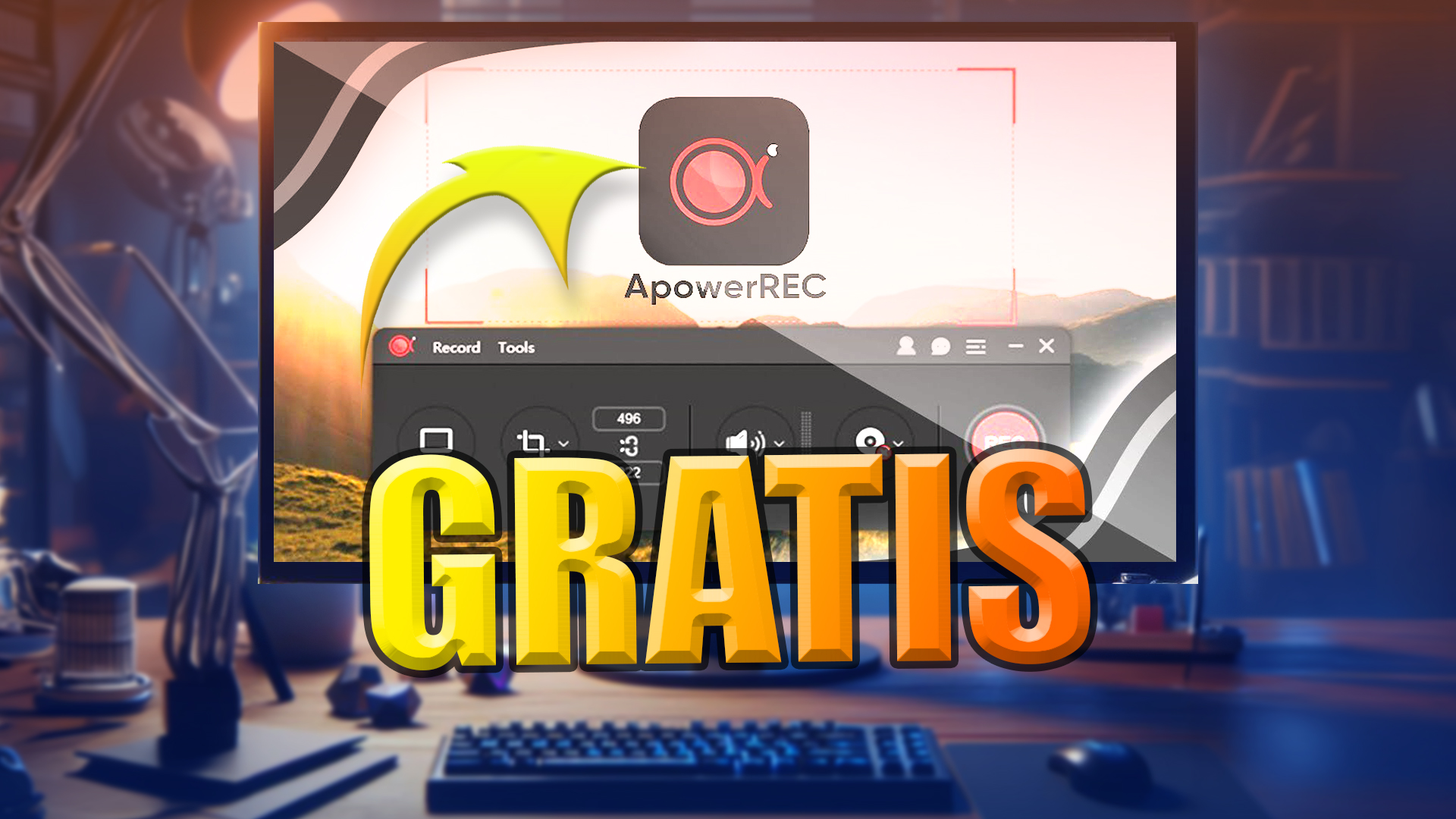 Como gravar a TELA do computador para TUTORIAIS. Screen Recorder com o Apower REC
